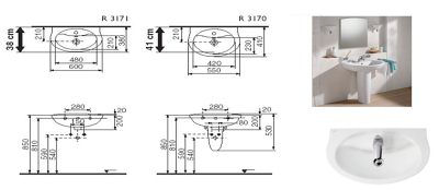 obrázek 5 - volba umyvadla ve variabilní rozměrové řadě