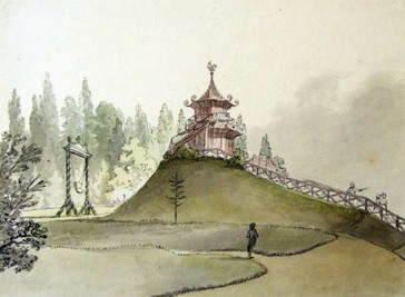 Čínský pavilón s houpačkou – 1800, Josef Fischer (KM 4)