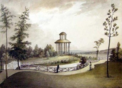Tahitský pavilón za Mlýnskou strouhou – 1800, J. Fischer (KM 9)
