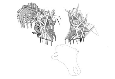 Kostra jelena – 3D konstrukn een – Hern krajina Pecka