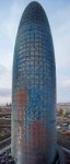 budova torre agbar v barcelon