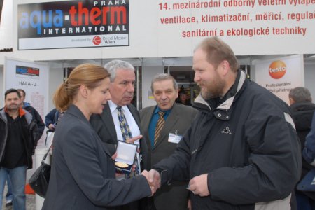 půlmiliontý návštěvník veletrhu Aqua-therm Praha