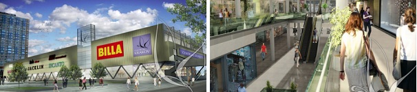 obchodní Centrum Krakov - vizualizace