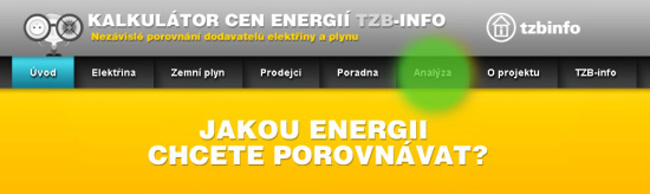 Porovnn cen v Kalkultoru cen energi TZB-info