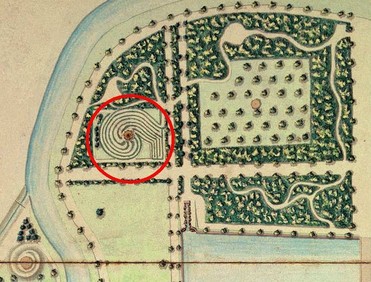Paraplíčko v labyrintu – 1832 (výřez KM 7)