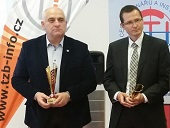 Zleva: Bohuslav Hamrozi, prezident CTI ČR, Ing. Petr Holeček, jednatel KERMI