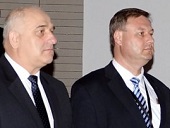zleva Bohuslav Hamrozi, prezident CTI R a Ing. Radim Tich, editel projektu