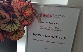 Ocenění FM AWARD v kategorii Projekt roku pro obor Facility management na TZB-info