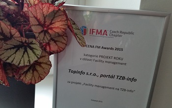 Ocenn FM AWARD v kategorii Projekt roku pro obor Facility management na TZB-info