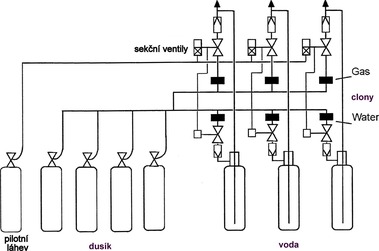 Obr.8 Schma dvoufzovho vceznovho SHZ Sinorix GasSpray