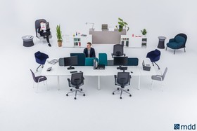 Rozmanitost řešení kancelářského prostoru (MDD - NO+BL Kancelářský nábytek s.r.o.)