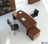 Manažerská kancelář s přísedem (MDD - NO+BL Kancelářský nábytek s.r.o.)
