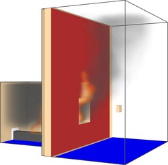 Obr. 4 e) matematick model zkuebn pece