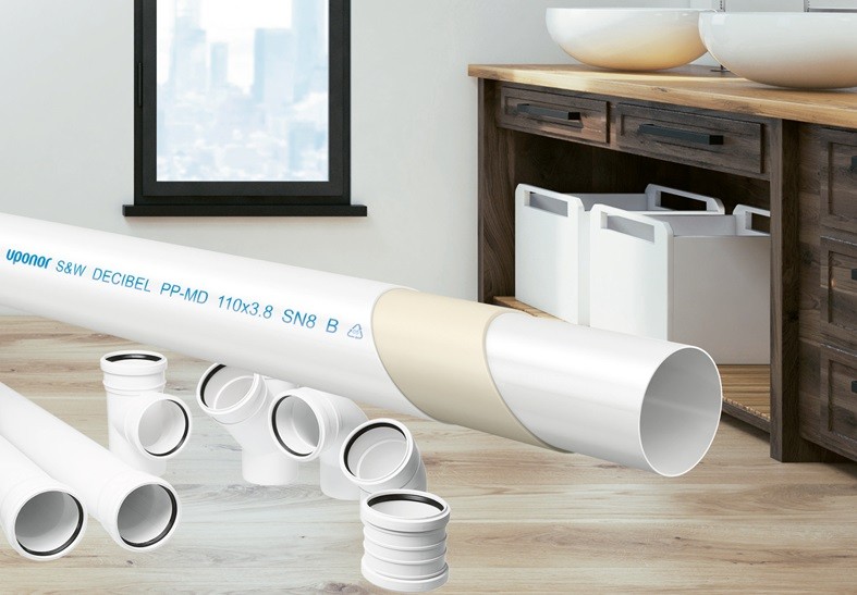 Uponor Decibel - novy odhlucneny system kanalizace - TZB-info