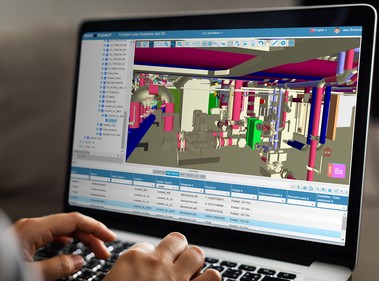 Prosted aplikace Bim.Point – BIM model ELI Beamlines