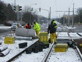 Ozelenn tramvajovho psu bylo realizovno v&nbsp;zimnm obdob.