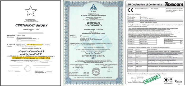 „Nen certifikt, jako certifikt – podrobnji viz redakn poznmka“
