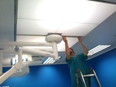 Pvodn tlakov stropy s laminariztorem TROX KS Filter spluj nejvy hygienick i technick poadavky vetn filtrace