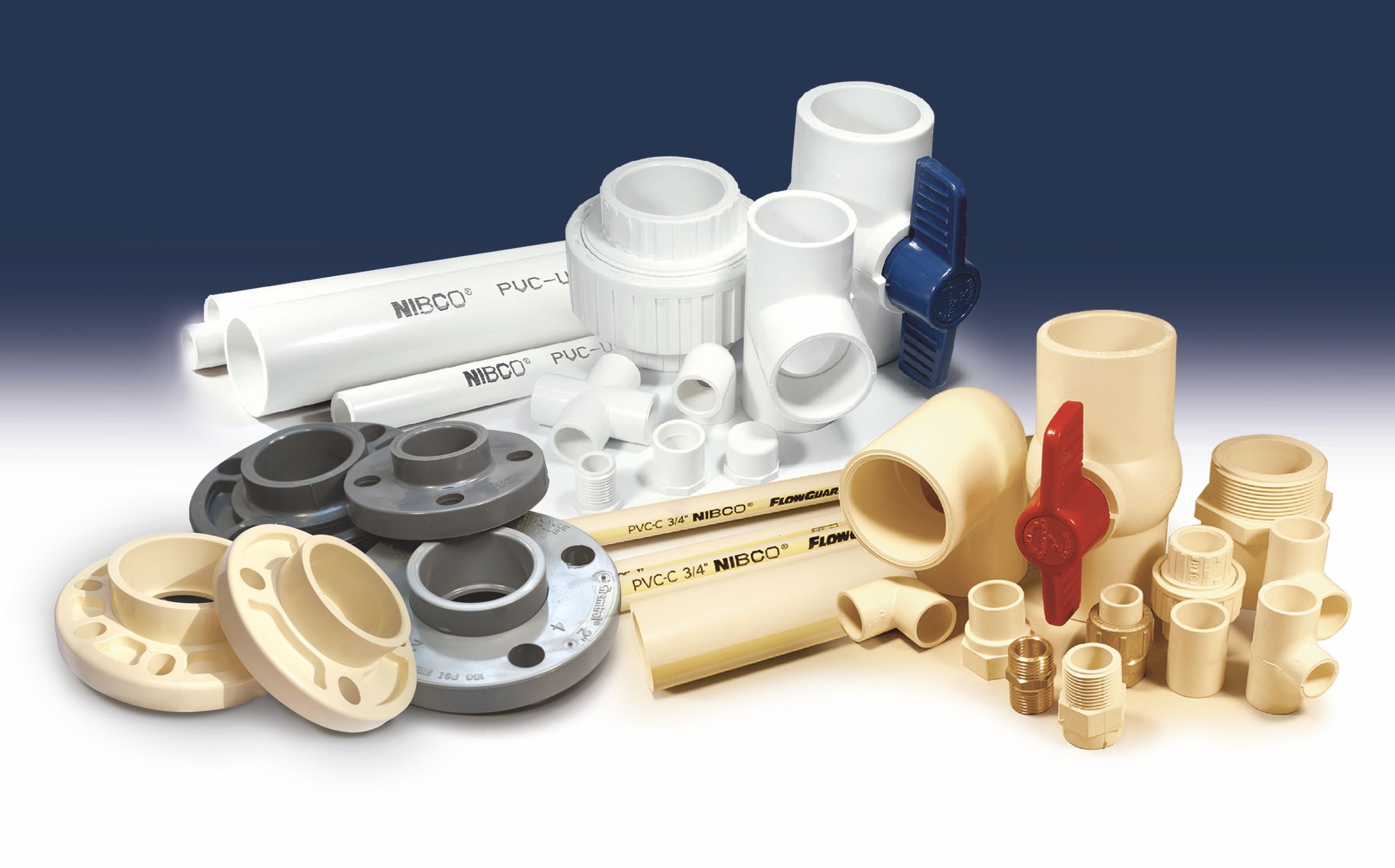 Zatřídění trubek a tvarovek NIBCO z PVCU a PVCC na základě jejich