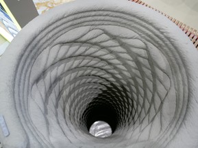 Ukázky tištěné betonové 3D struktury (Fotografie – Petr Brandejský)
