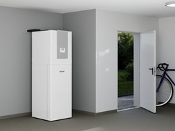 Tepeln erpadlo systmu zem-voda HPG-I 04 DS Premium k vnitn instalaci pro vytpn, voliteln s chlazenm. Zdroj: STIEBEL ELTRON