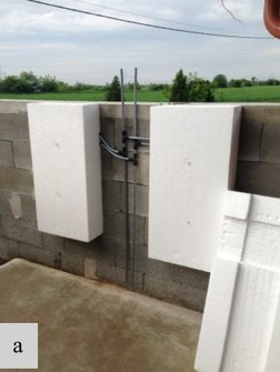 Obr. 3a Pohľad na tepelno-izolačné panely s ATO [5 až 7]