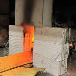 Obr.&nbsp;12: Vzorek&nbsp;3 (DP2); c)&nbsp;viditeln� konvektivn� plameny