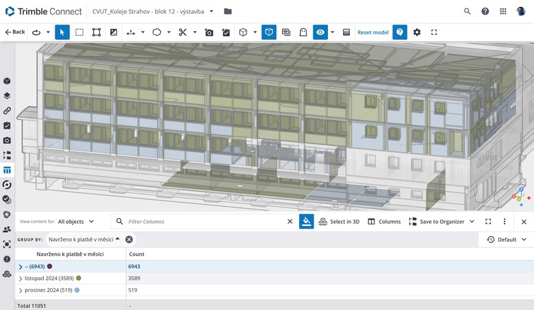 Fakturovan� polo�ky podle modelu po m�s�c�ch