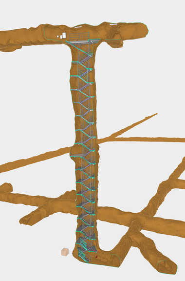 Obrázek 5 – Řez schodištěm