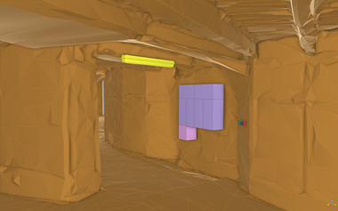 Obrázek 4 – Prvky ve štole