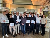 Absolventi kurzu ES-SO Smart Solar Shading Advisor ve Velké Bíteši, 23. 4. 2026. Firmy, jejichž zaměstnanci tento kurz absolvovali, mají právo používat jeho logo při své obchodní komunikaci.