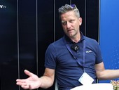 Radek Orság, jednatel SolSol, na veletrhu Intersolar 2026. Zdroj: estav.tv 