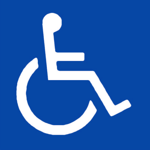 Symbol zařízení nebo prostoru pro osoby na vozíku, vyhláška 398/2009 Sb.