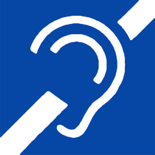Symbol zařízení nebo prostoru pro osoby se sluchovým postižením, vyhláška 398/2009 Sb.