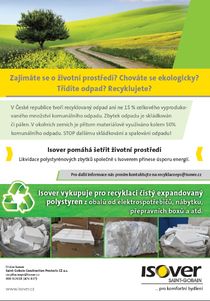 Isover vykupuje polystyren pro recyklaci