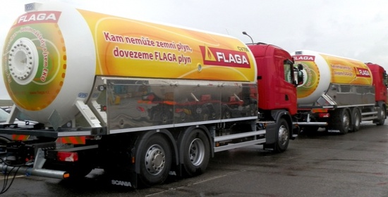 Nové FLAGA cisterny Zkapalněný ropný plyn