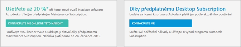 Autodesk Subscription předplatné Maintenance Subscription Autocont