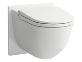 Cleanet Riva - WC se sprkou, rimless, zvsn, s dlkovm ovldnm, se sedtkem a poklopem