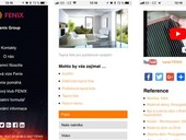 Mobiln verze webu Fenix