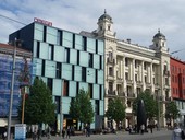 Brno, orloj, domy. Foto D.Kopakov, redakce