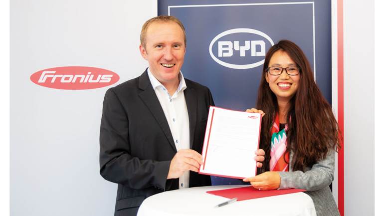 Společnosti Fronius a BYD stvrzují své strategické partnerství