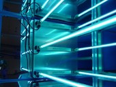 Instalace UVC zářičů v komoře klimajednotky, foto Flair