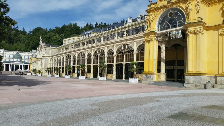Západočeský lázeňský trojúhelník je nově na seznamu UNESCO. Kolonáda Mariánské Lázně, foto redakce Západočeský lázeňský trojúhelník je nově na seznamu UNESCO. Kolonáda Mariánské Lázně, foto redakce