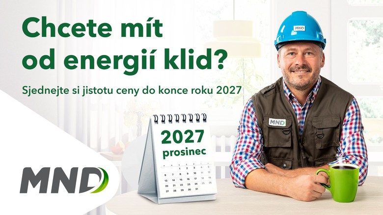 MND nabízejí dlouhodobě výhodné ceny plynu a elektřiny s jistotou ceny až do konce roku 2027