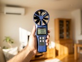 Vrtulkový anemometr Wöhler FA 410: Přesné a rychlé měření VZT